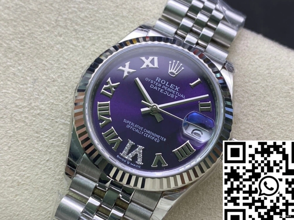 31MM EW Rolex Factory Datejust Dial Purple M178274-0088 0322